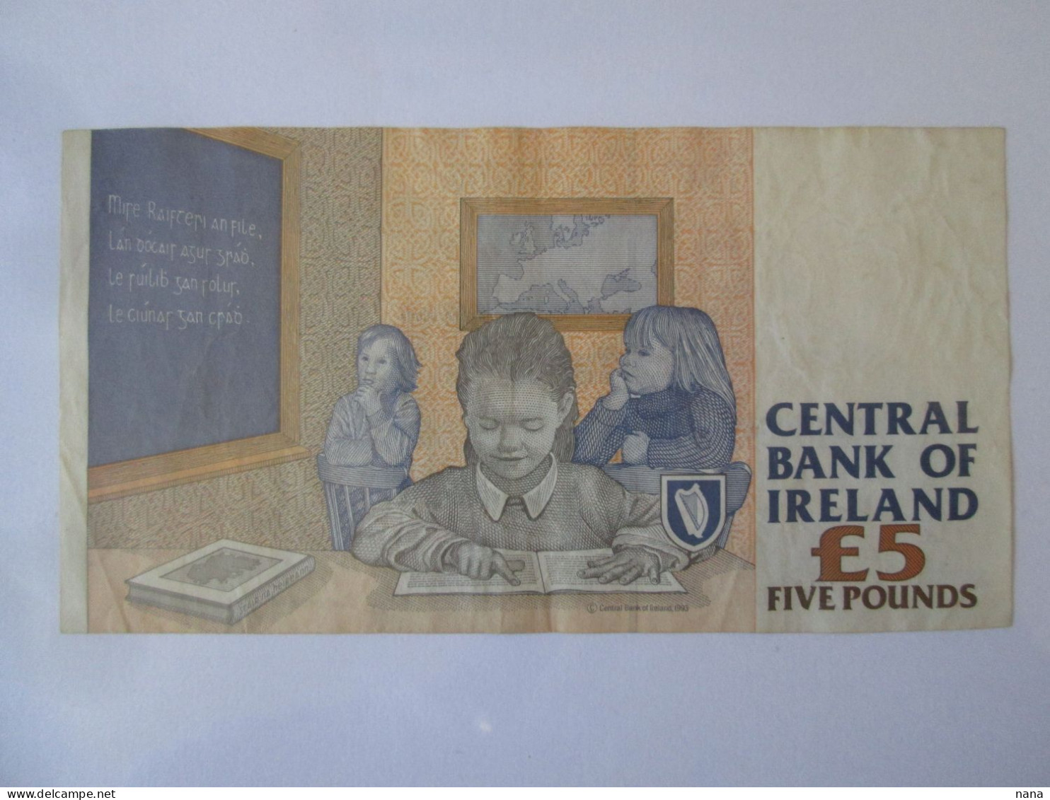 Ireland 5 Pounds 1998 Banknote,see Pictures - Ireland