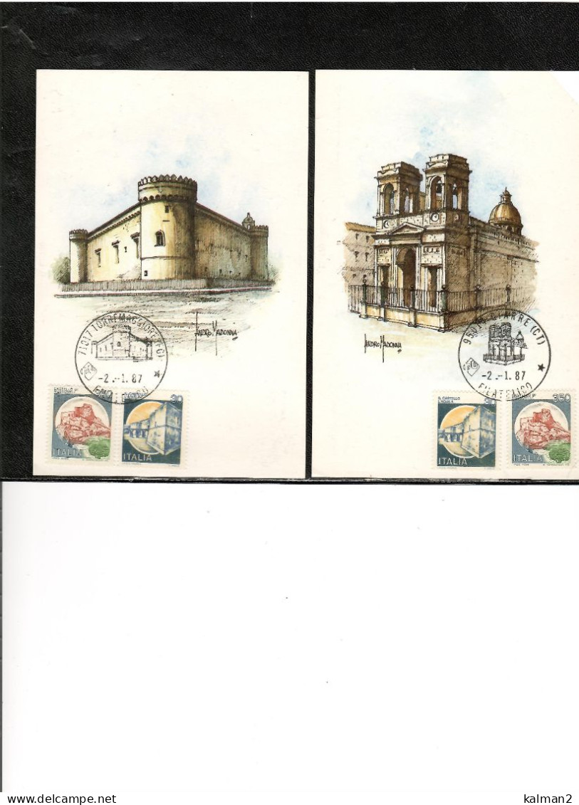 16672 - SERIE COMPLETA DI 11 CARTOLINE EMESSE DALLA AMM.NE DELLE POSTE E ANNULLATE IL  2.1.1987 - Sammlungen & Sammellose