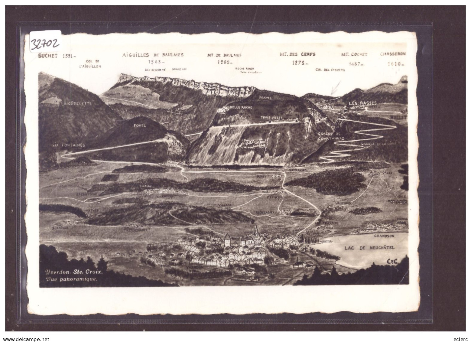 FORMAT 10x15cm - DISTRICT D'YVERDON - YVERDON ET SAINTE CROIX - TB - Yverdon-les-Bains 