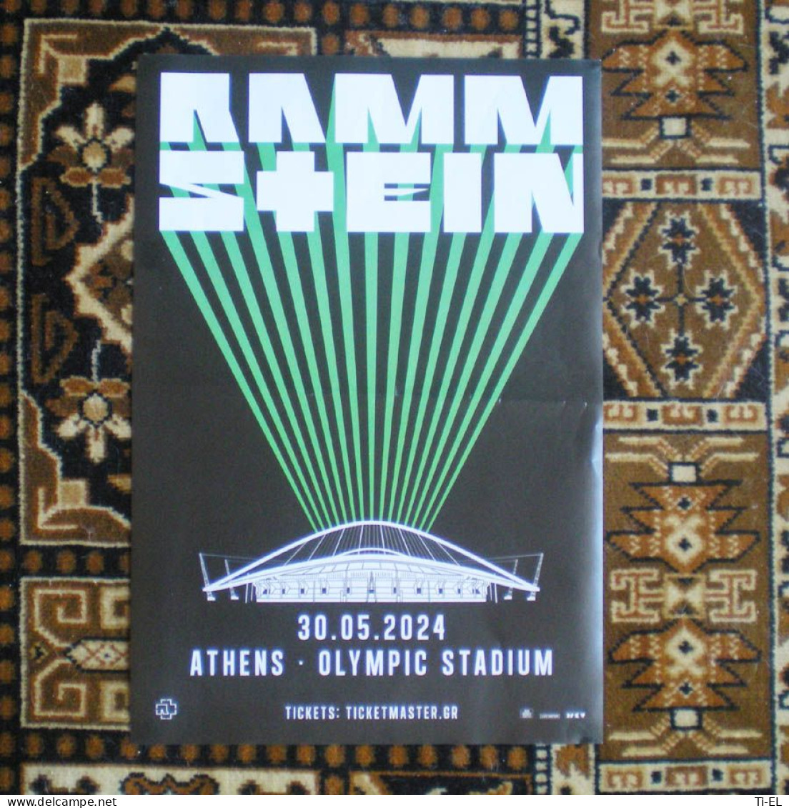 RAMMSTEIN: Original Poster (NEW EDITION) For Their Forthcoming Concert In Athens, Greece On 30.May.2024 - Manifesti & Poster