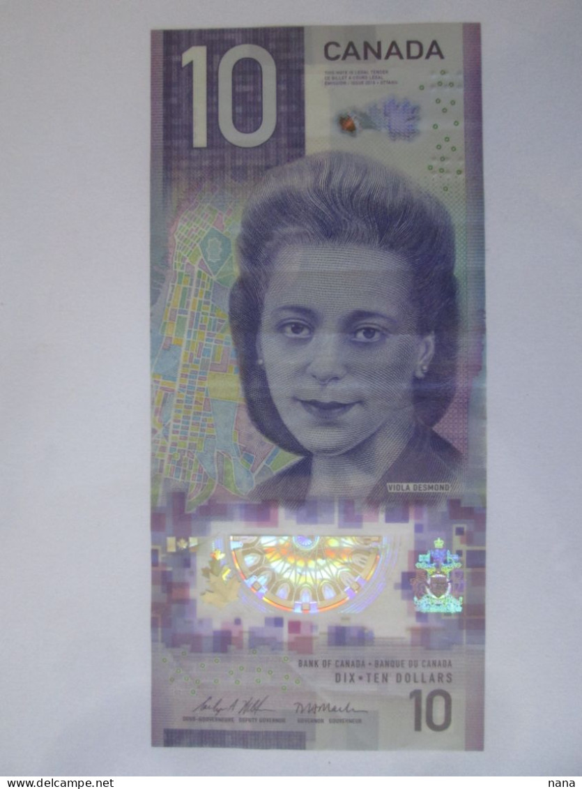Canada 10 Dollars 2018 Banknote See Pictures - Kanada