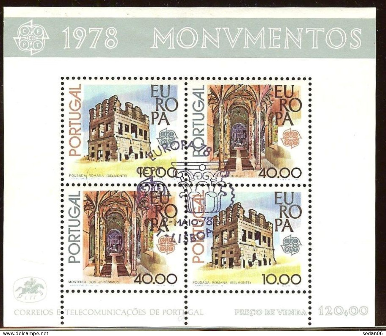 PORTUGAL BF N°23 Oblitéré (europa 1978) - COTE 22.00 € - 1978