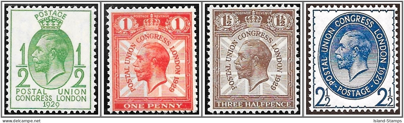 1929 9th UPU Congress,London Set SG 434-7 Unmounted Mint Hrd2 - Nuovi