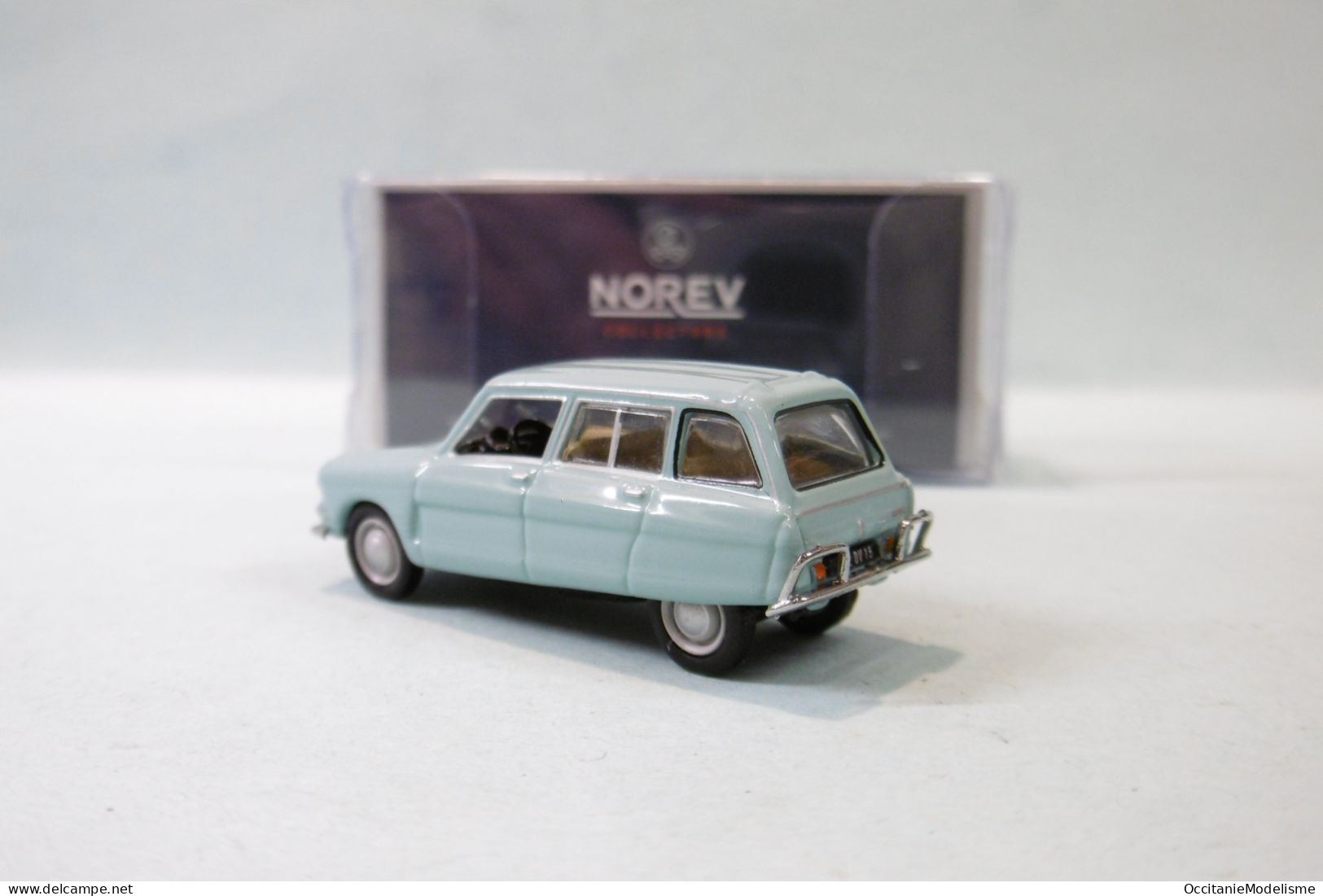 Norev - CITROEN AMI 6 BREAK 1969 Bleu Réf. 153524 Neuf NBO HO 1/87 - Véhicules Routiers