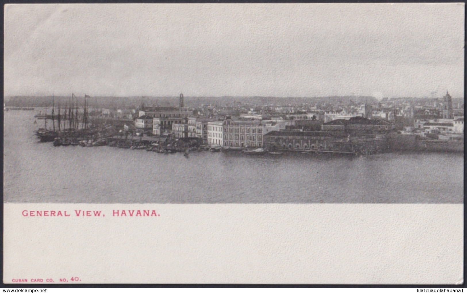 POS-1869 CUBA POSTCARD CIRCA 1910 HAVANA ENTRANCE OF HARBOR VIEW MALECON.  - Cuba