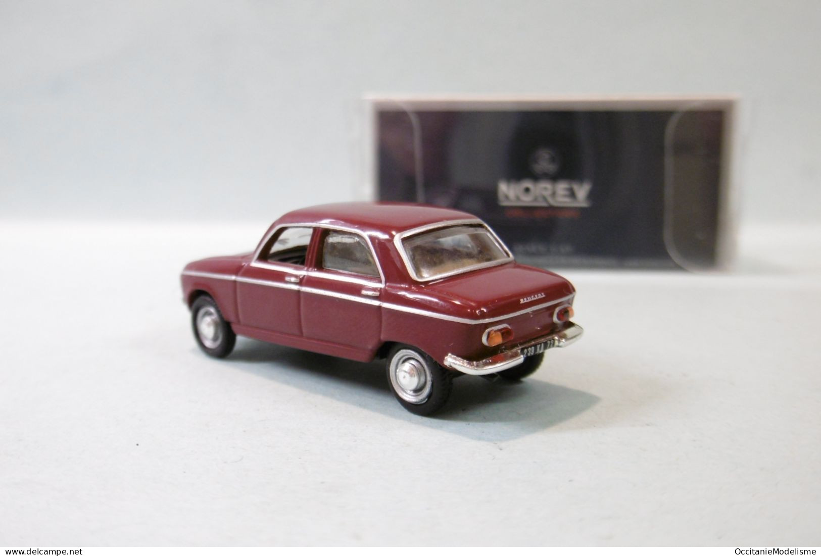 Norev - PEUGEOT 204 1966 Bordeaux Rouge Réf. 472417 Neuf NBO HO 1/87 - Veicoli Da Strada