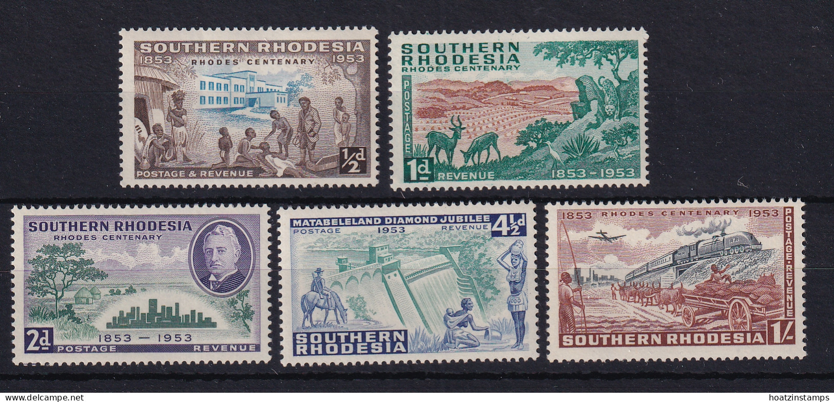 Southern Rhodesia: 1953   Birth Centenary Of Cecil Rhodes    MH - Southern Rhodesia (...-1964)