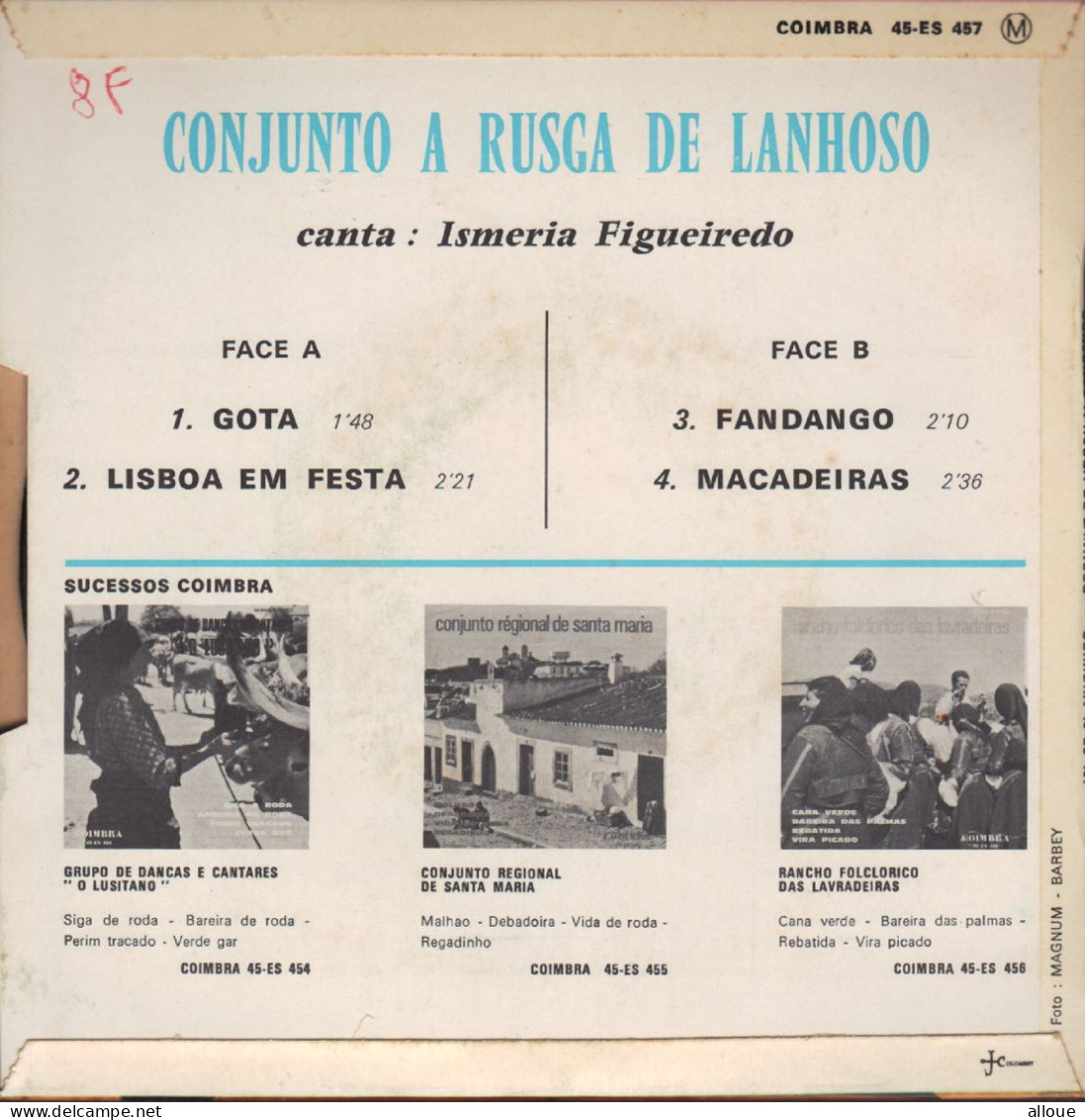 CONJUNTO A RUSGA DE LANHOSO - FR EP - GOTA + 3 - Wereldmuziek