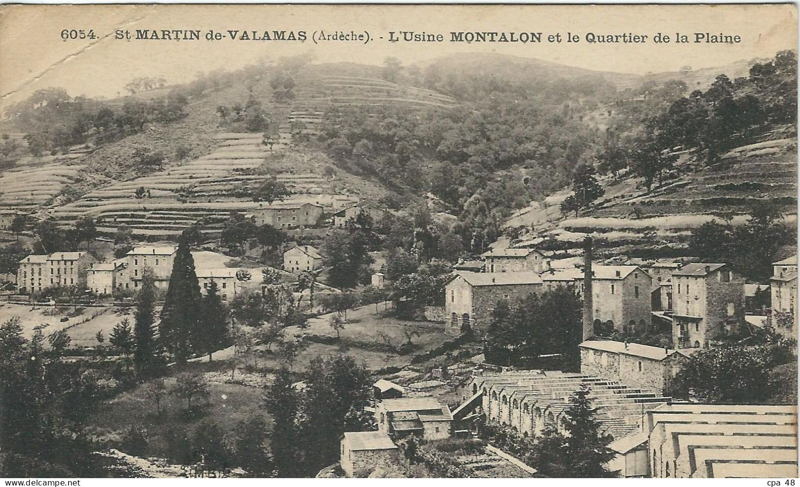 ARDECHE, St Martin De Valamas, L'Usine De Montalon Et Le Quartier De La Plaine - Saint Martin De Valamas