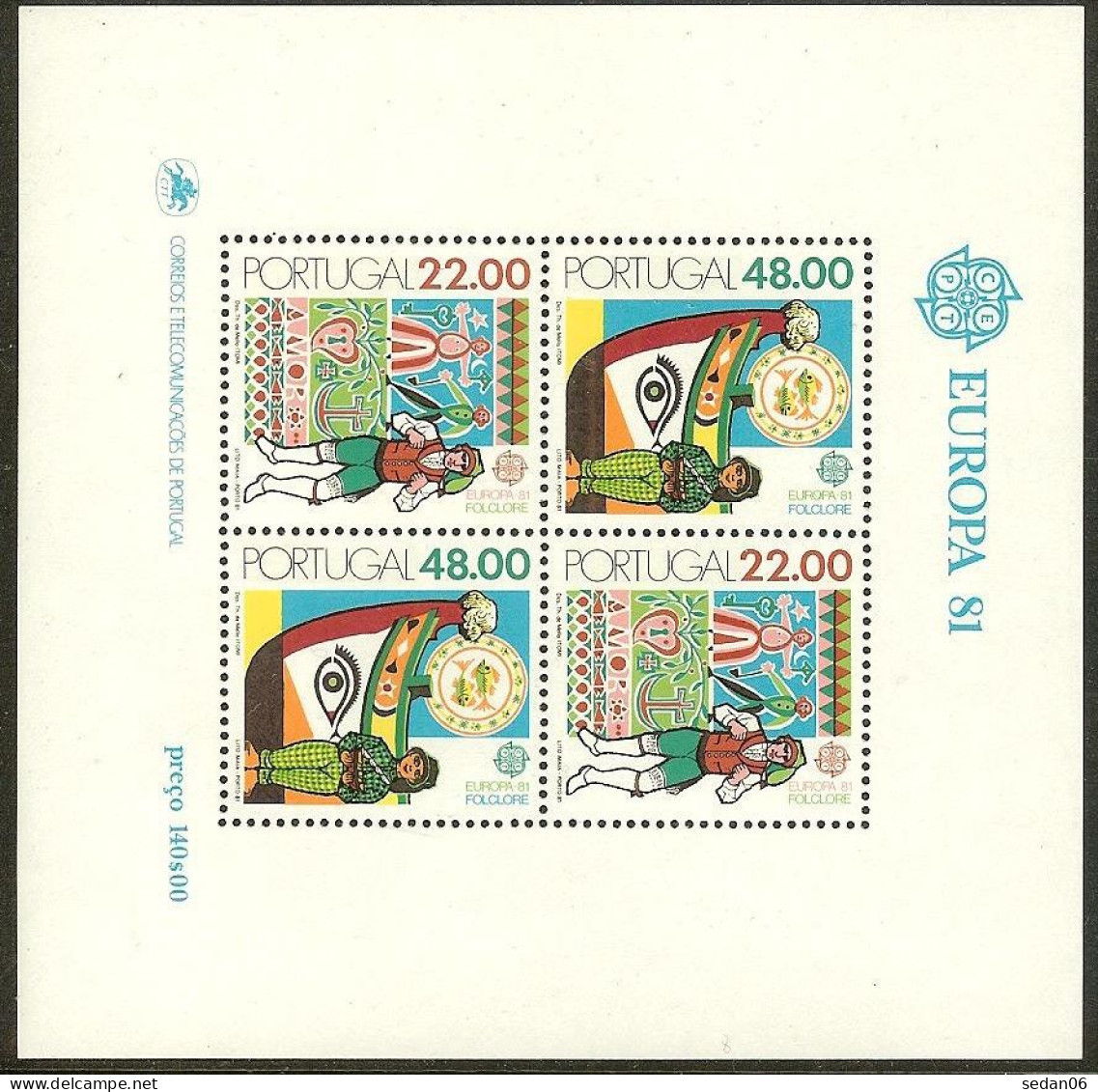 PORTUGAL BF N°33** (europa 1981) - COTE 12.00 € - 1981