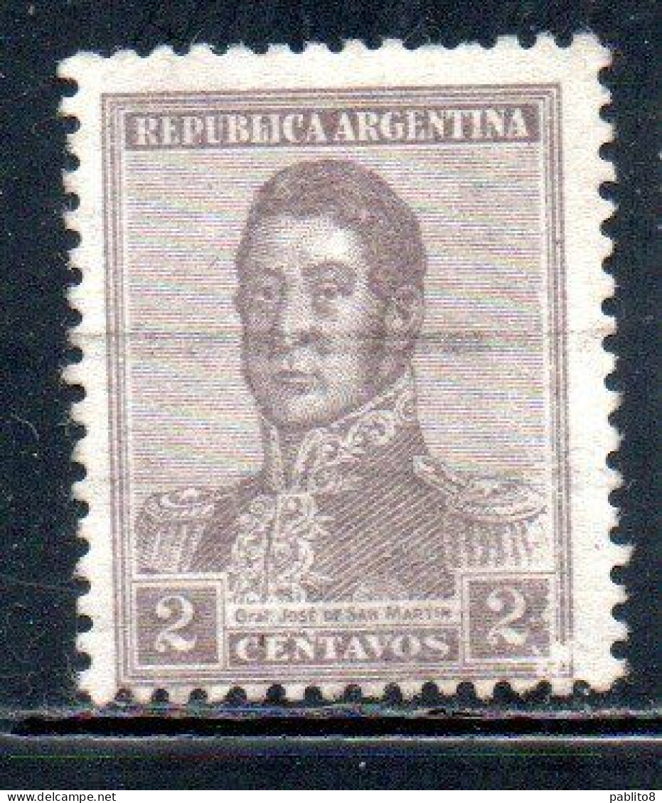 ARGENTINA 1918 1919 JOSE DE SAN MARTIN 2c USED USADO OBLITERE' - Used Stamps