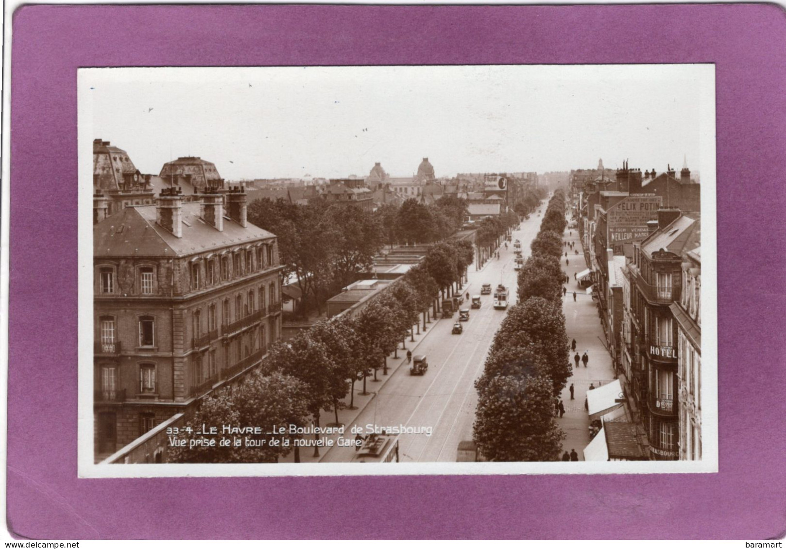 76 LE HAVRE Le Boulevard De Strasbourg Vue Prise De La Tour De La Nouvelle Gare - Estaciones