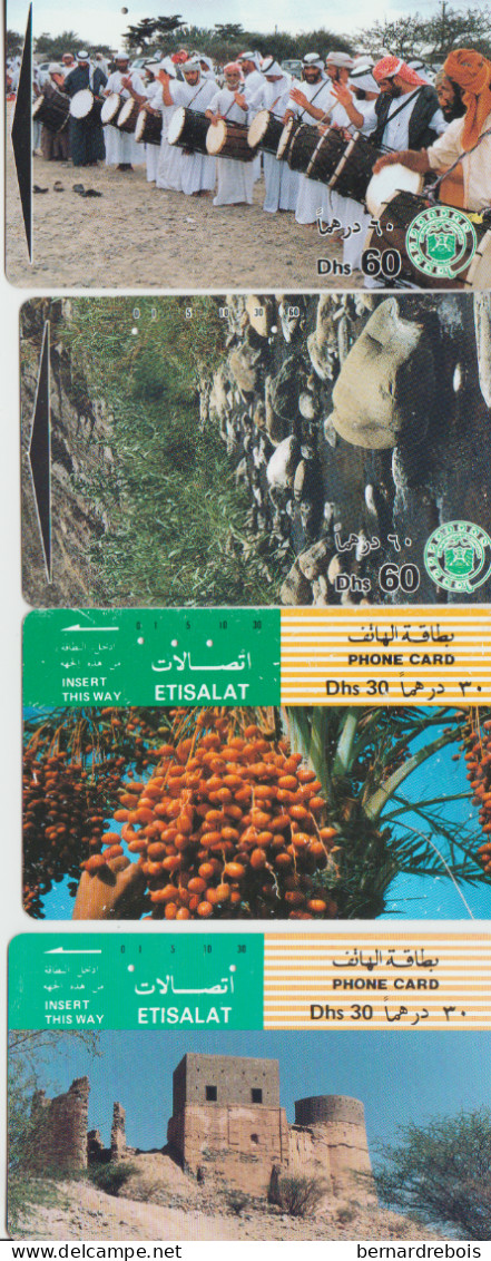 B10 - 4 TC MAGNETIQUES DES EMIRATS Pour 1 Euro - Emirati Arabi Uniti