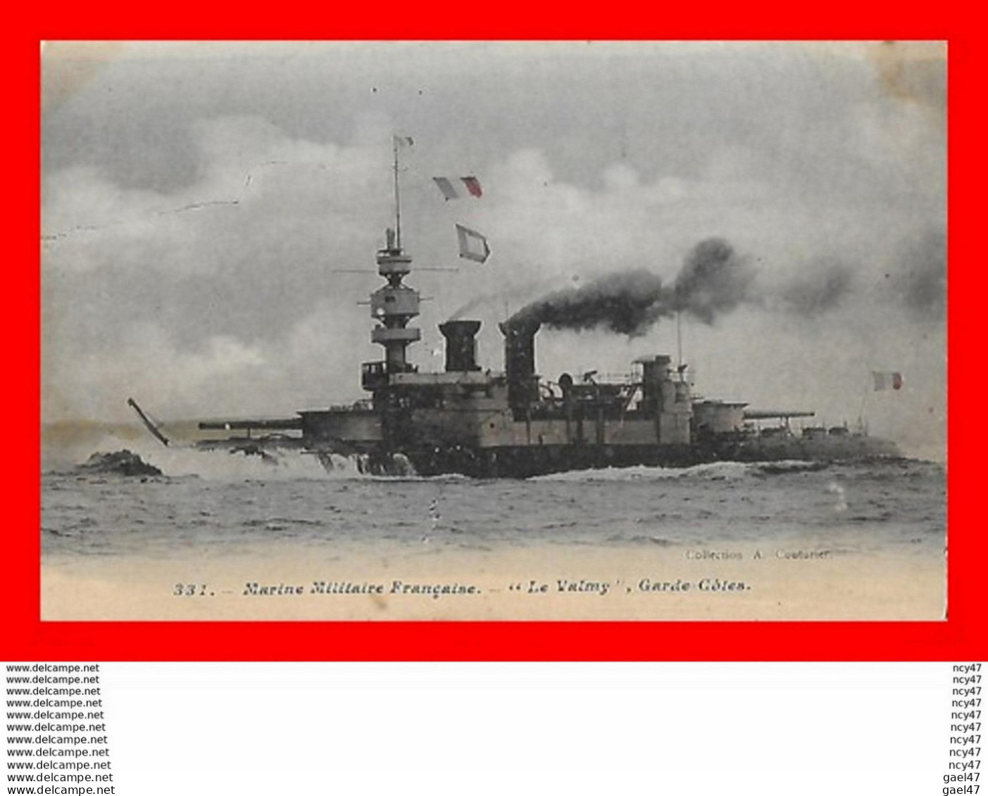 CPA BATEAUX. Marine De Guerre. Garde-Côtes  " LE VALMY "...S2248 - Guerre