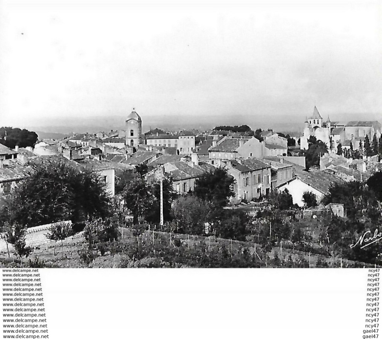 CPSM/pf (82)  AUVILLAR.  Vue Générale Côté Est. ..I 244 - Auvillar