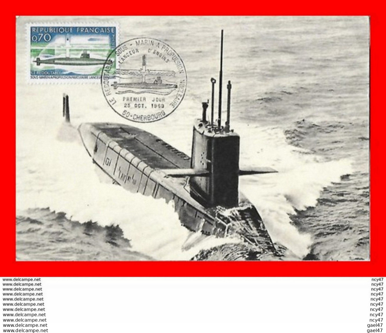 CPSM/gf BATEAUX. Sous-Marin  " LE REDOUTABLE "...S2249 - Submarines