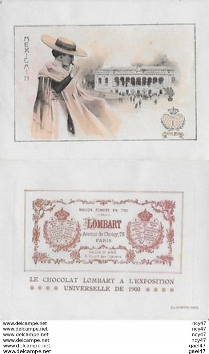 CHROMOS. Chocolat LOMBART. Exposition Universelle De 1900.  Mexicain...S3344 - Lombart