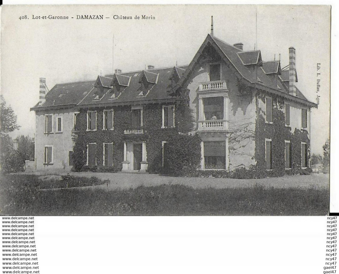 CPA (47) DAMAZAN.  Château De Morin. ..I 148 - Damazan