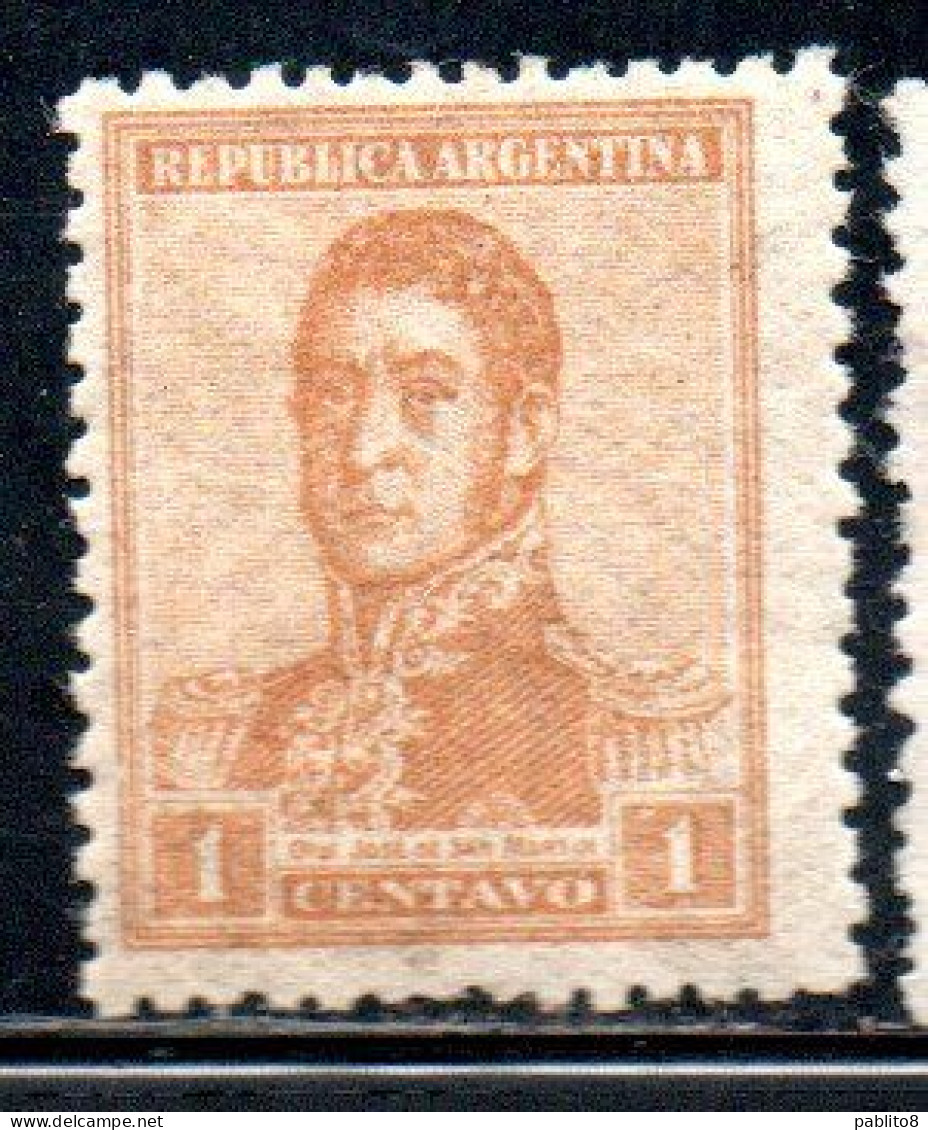 ARGENTINA 1920 JOSE DE SAN MARTIN 1c MH - Nuovi