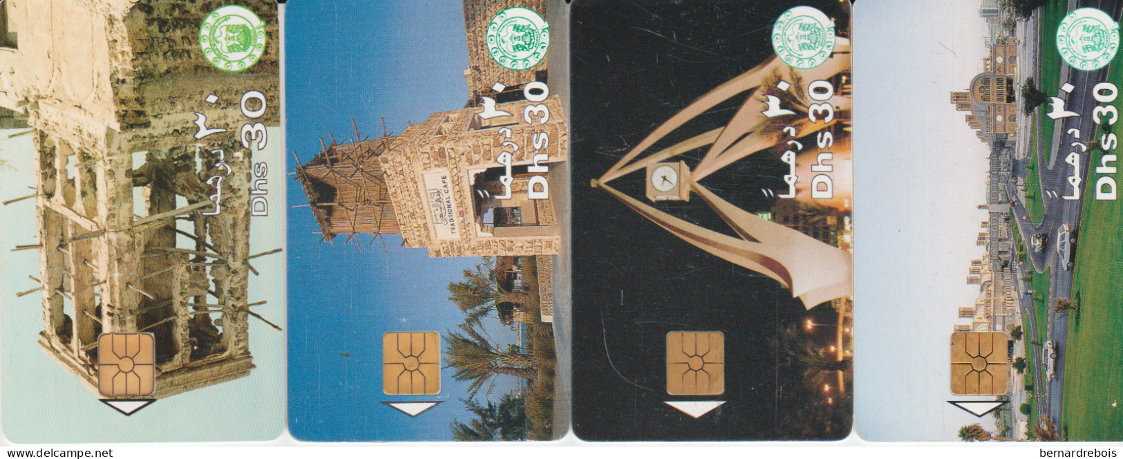 B10 - 4 TC CARTES A PUCES DES EMIRATS Pour 1 Euro - Ver. Arab. Emirate