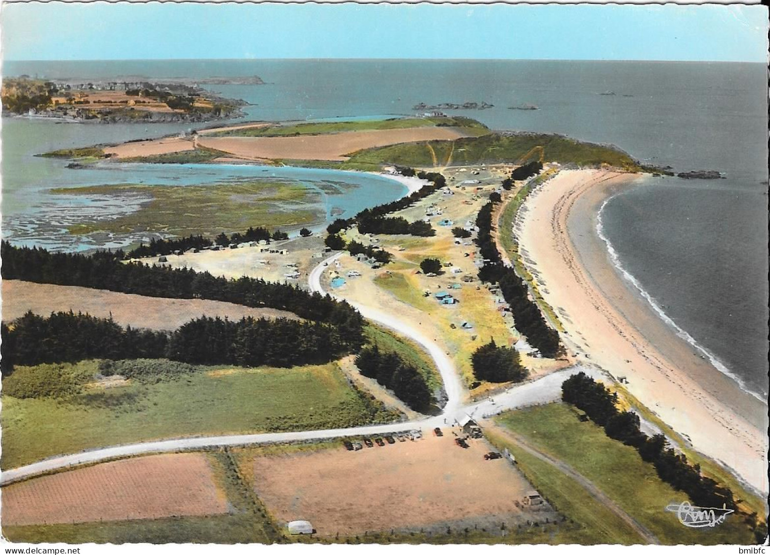 ST COULOMB - Vue Aérienne Du Campîng De La Guimorais Et De La Côte Vers Rothéneuf - Plage Des Chevrets - Saint-Coulomb