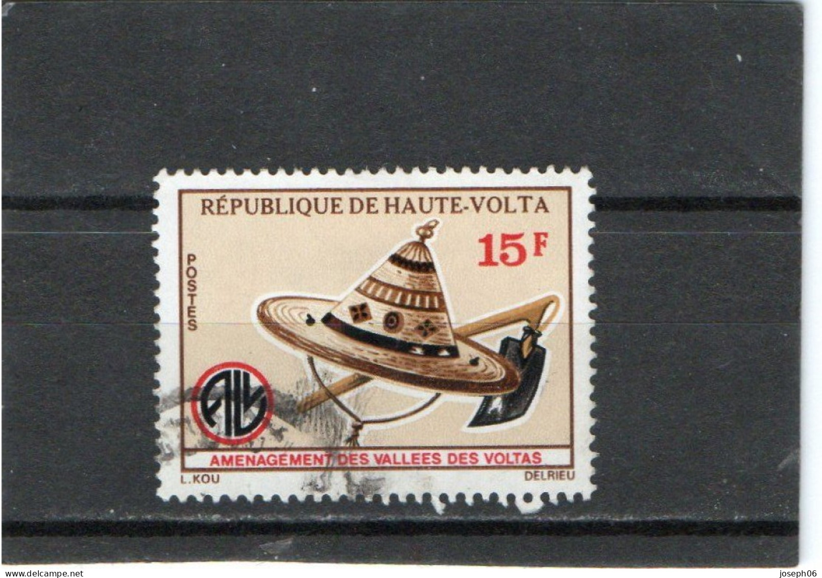 HAUTE  VOLTA  1975  Y.T. N° 373  Oblitéré  Frais De Gestion Compris - Alto Volta (1958-1984)