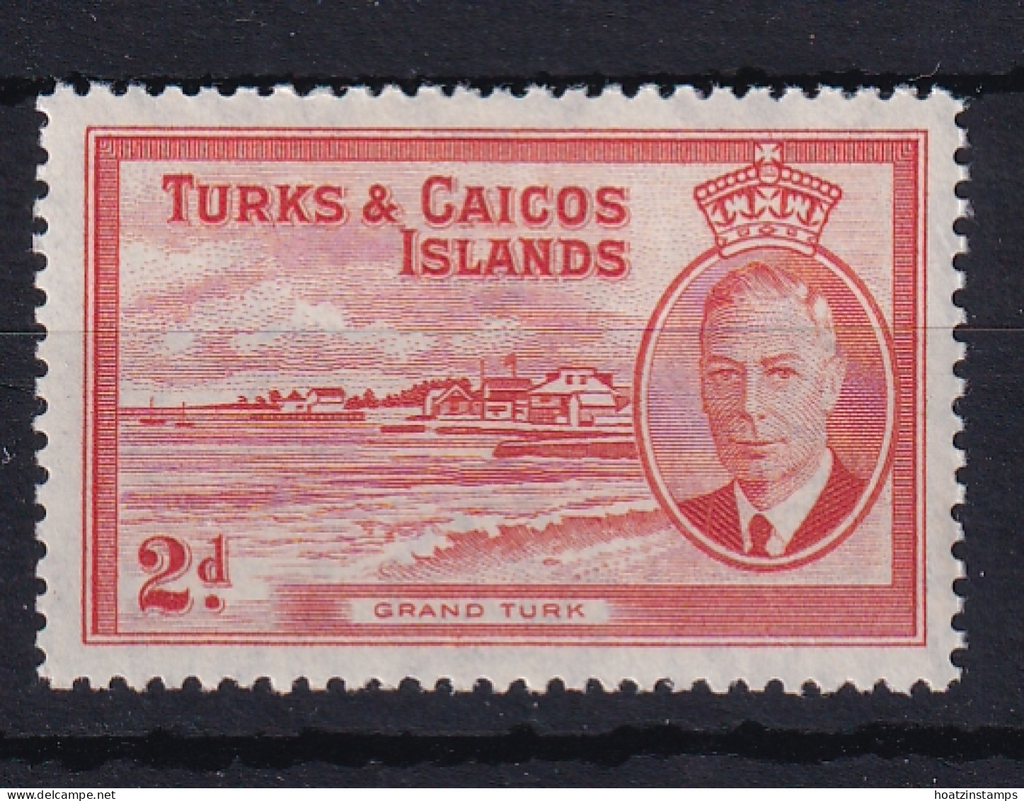 Turks & Caicos Is: 1950   KGVI   SG224    2d      MH - Turks & Caicos