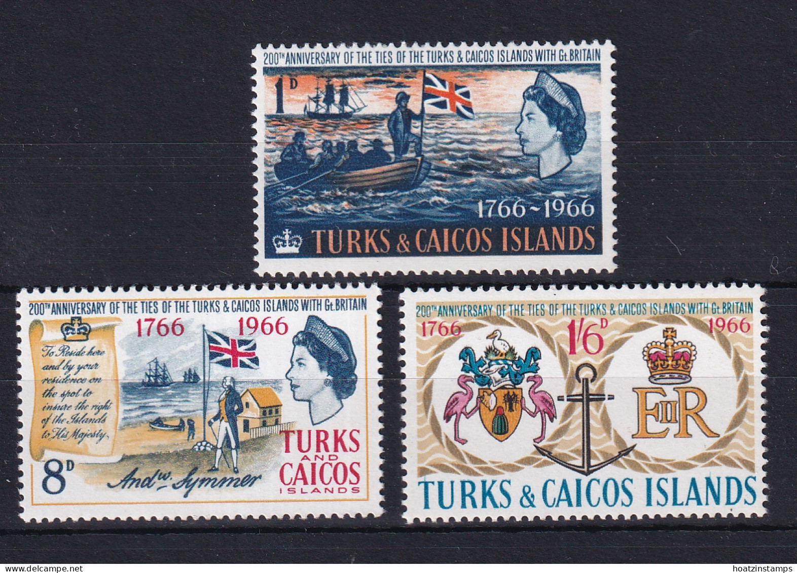 Turks & Caicos Is: 1966   Bicentenary Of 'Ties With Britain'    MNH - Turks And Caicos