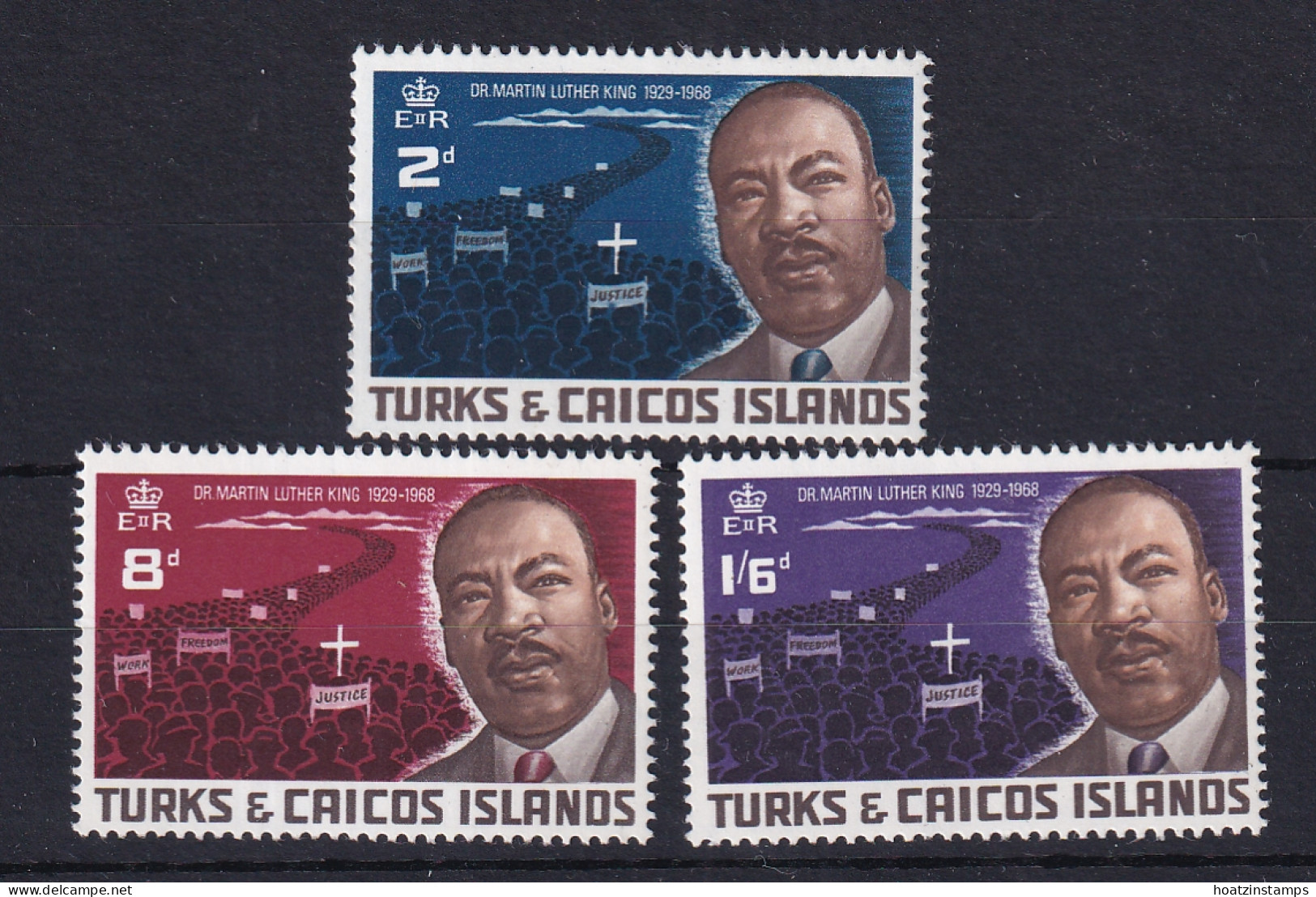 Turks & Caicos Is: 1968   Martin Luther King Commemoration     MNH - Turks & Caicos