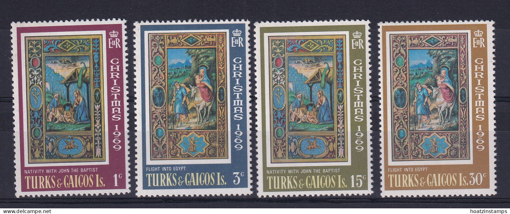 Turks & Caicos Is: 1969   Christmas - Scenes From 16th Century 'Book Of Hours'     MNH - Turks & Caicos (I. Turques Et Caïques)