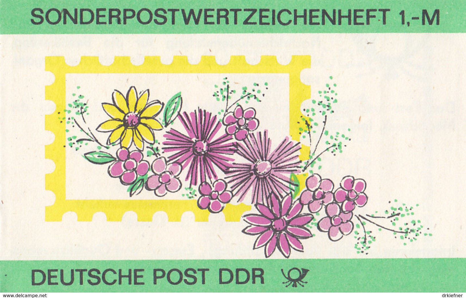 DDR  Markenheftchen SMHD 30, Gestempelt, Mit 10x 3015 Pferdebahn, Blumen 1986 - Markenheftchen