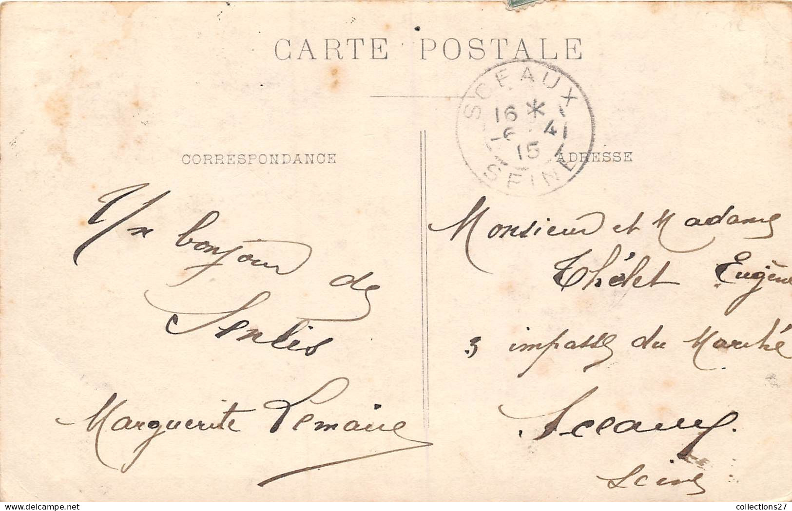 60-SENLIS-CARTE-PHOTO- APRES LE PASSAGE DES ALLEMAND 2 SEP 1914 - Senlis