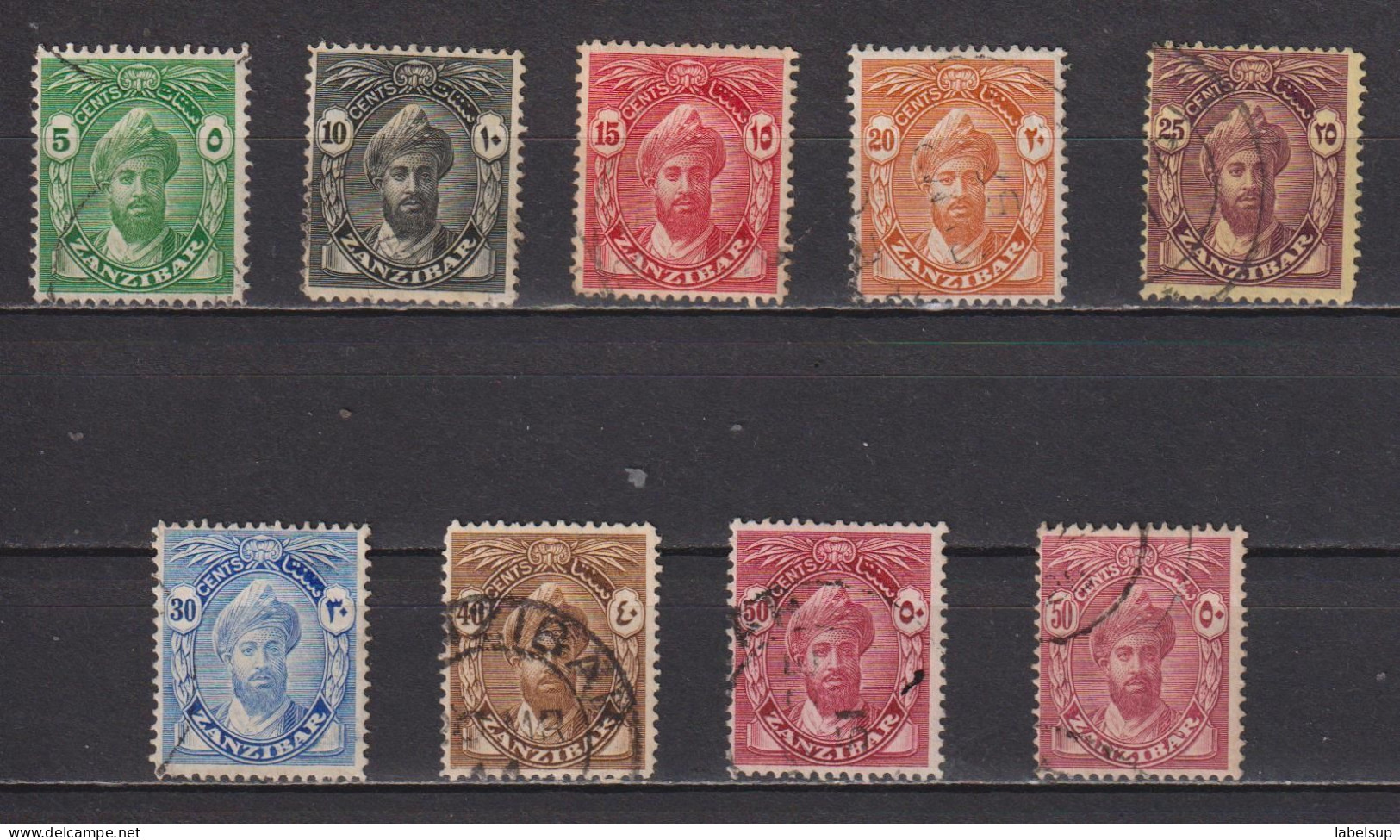 Lot De Timbres Oblitérés  De Zanzibar De 1936 Bon état - Zanzibar (...-1963)