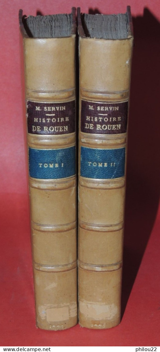 SERVIN - Histoire De La Ville De ROUEN... E.O. Edition De Rouen 1775  2/2 Vol. - 1701-1800