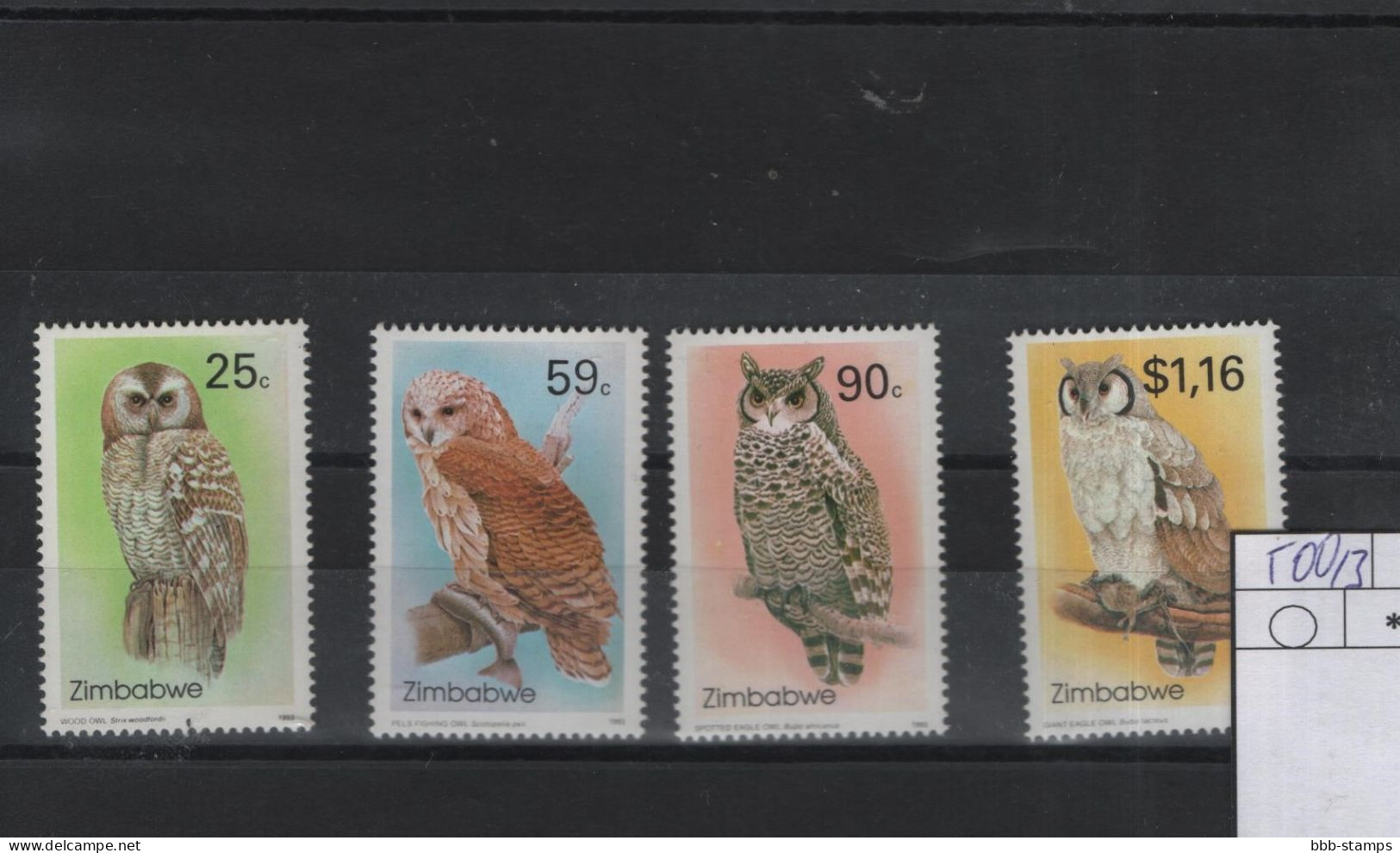 Zimbabwe Michel Cat.No. Mnh/**  500/503 Birds - Zimbabwe (1980-...)