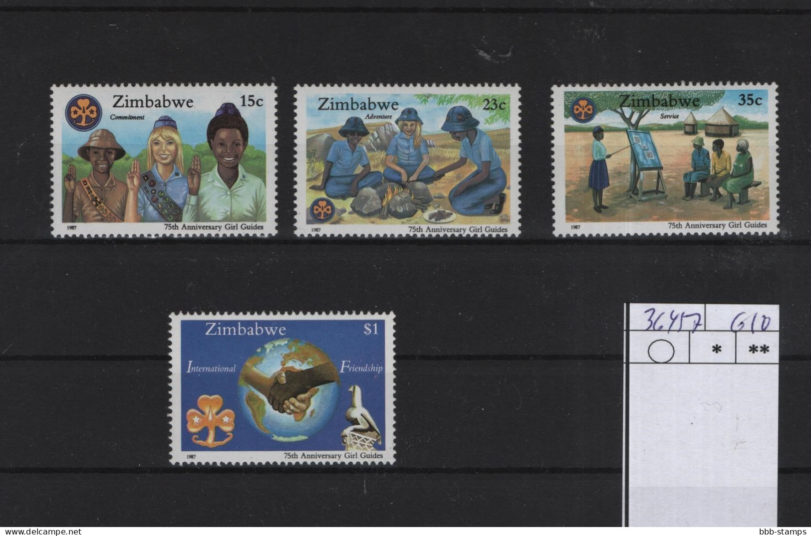 Zimbabwe Michel Cat.No. Mnh/**  364/367 - Zimbabwe (1980-...)