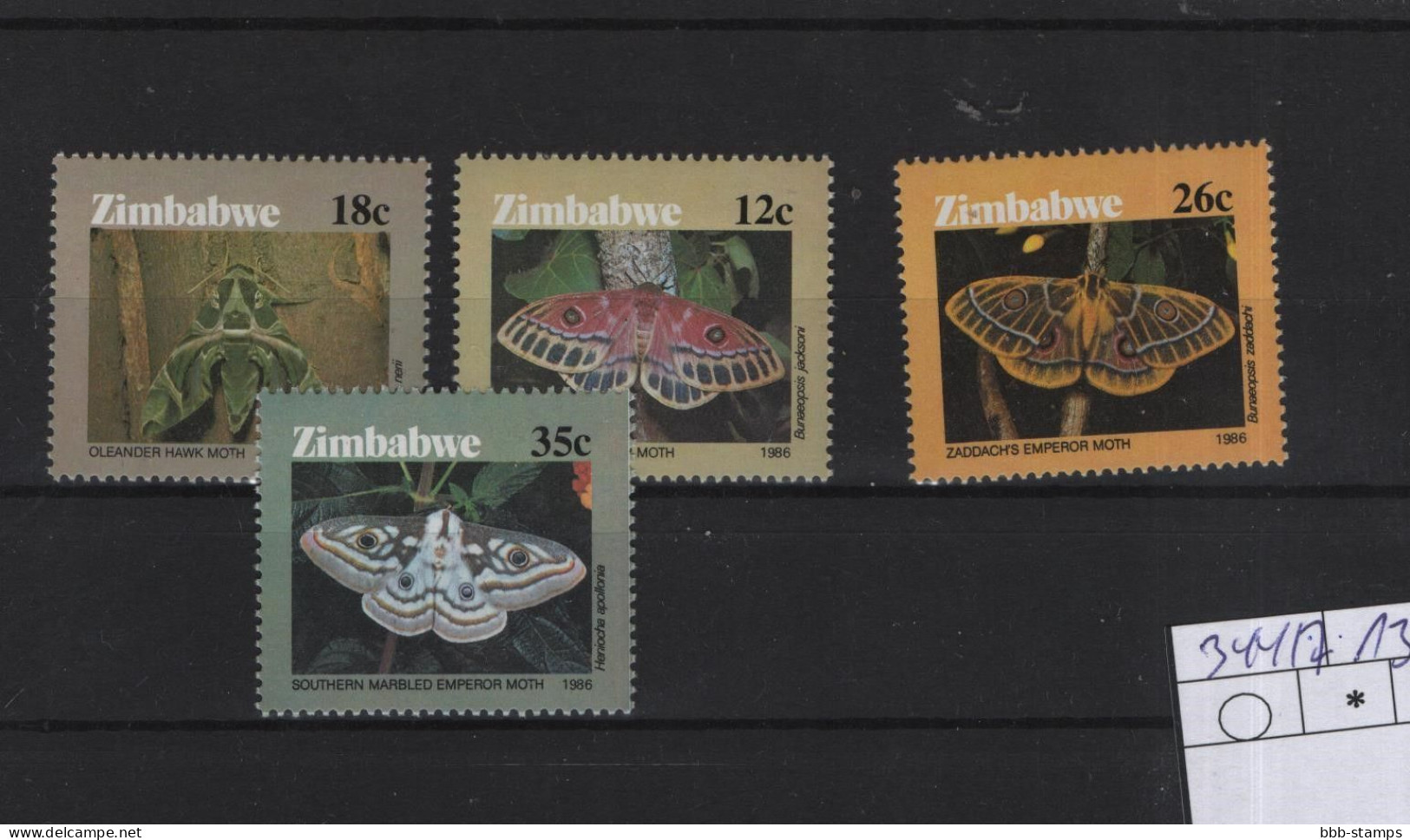 Zimbabwe Michel Cat.No. Mnh/**  344/347 - Zimbabwe (1980-...)