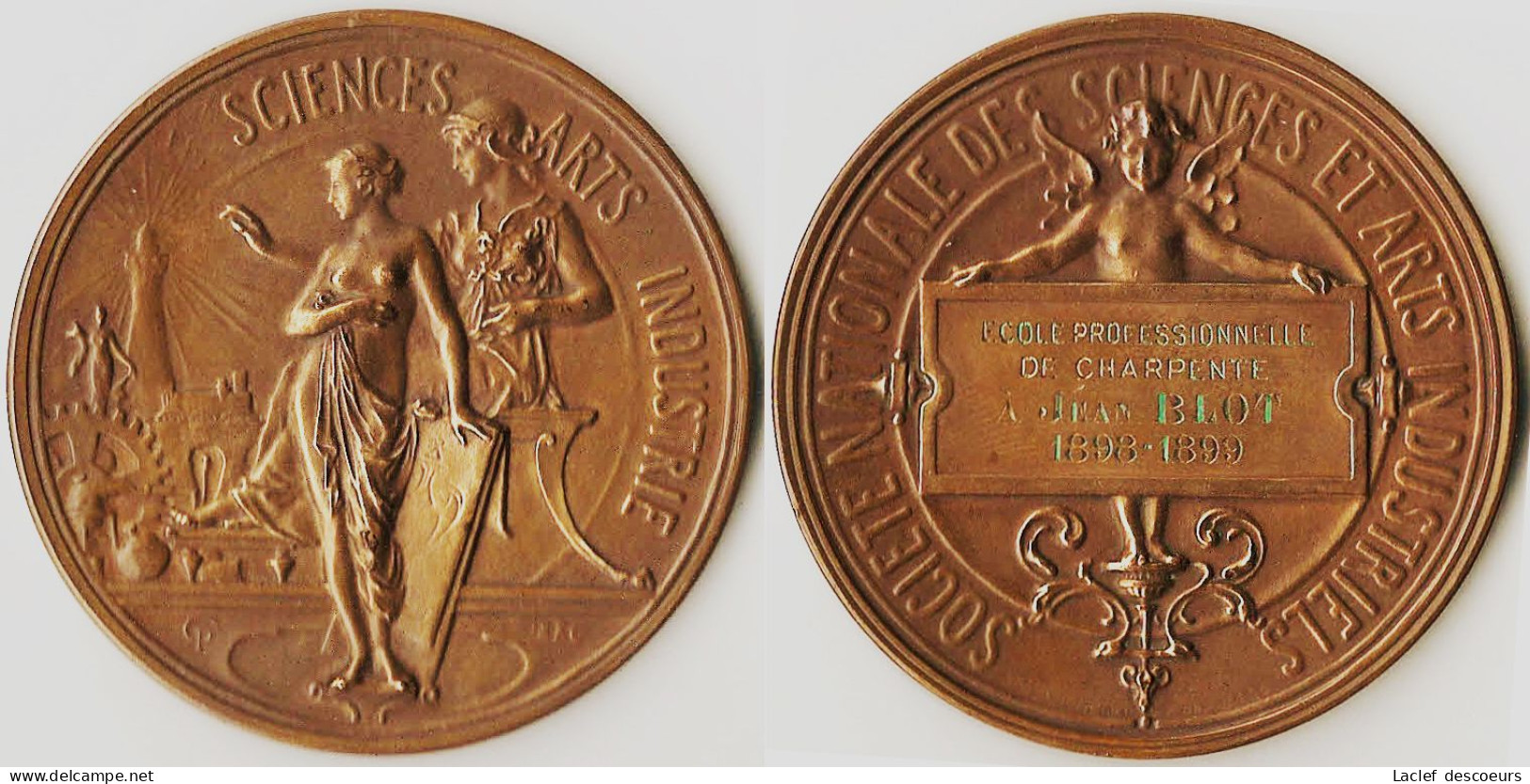 Médaille, Société Nationale Des Sciences Et Arts Industriels - Firma's