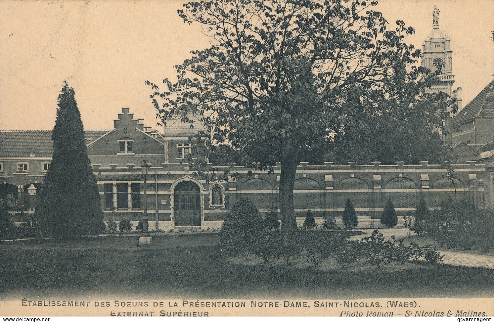 SINT NIKLAAS    ETABLISSEMENT DES SOEURS DE LA PRESENTATION NOTRE DAME   EXTERNAT SUPERIEUR - Sint-Niklaas