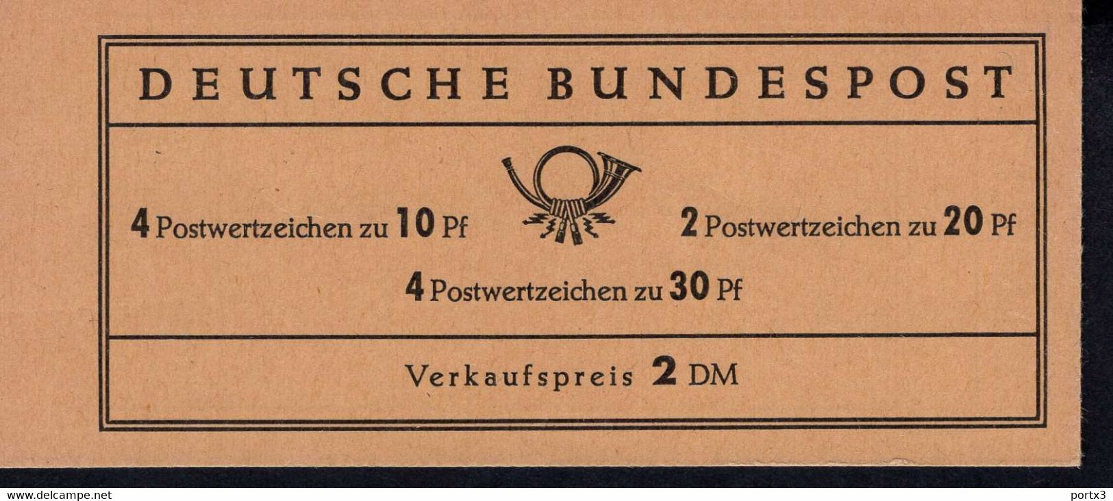 Markenheftchen Bund Postfr. MH 12 Bu  MNH ** Neuf Postfrisch (1) - 1951-1970