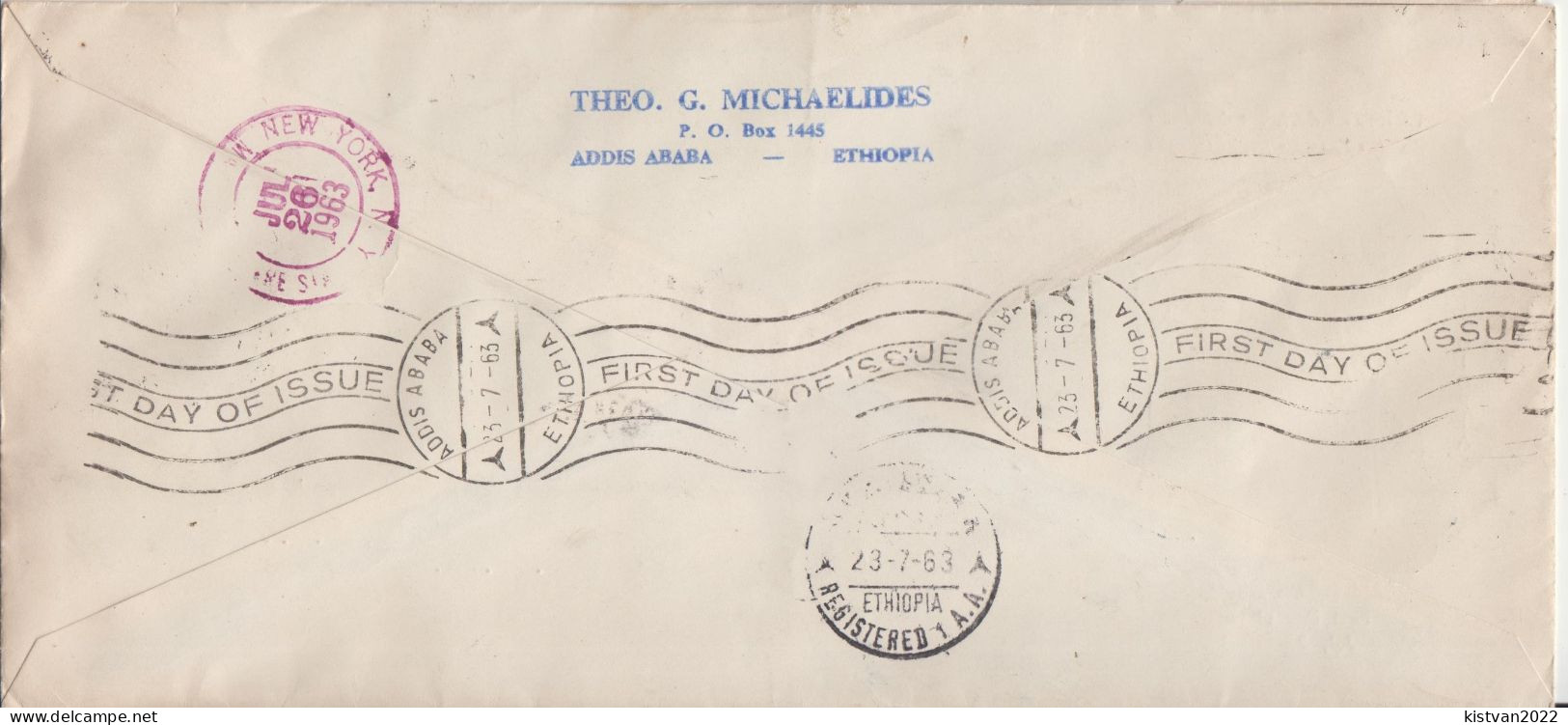 Ethiopia Registered FDC From 1963 - Ethiopie