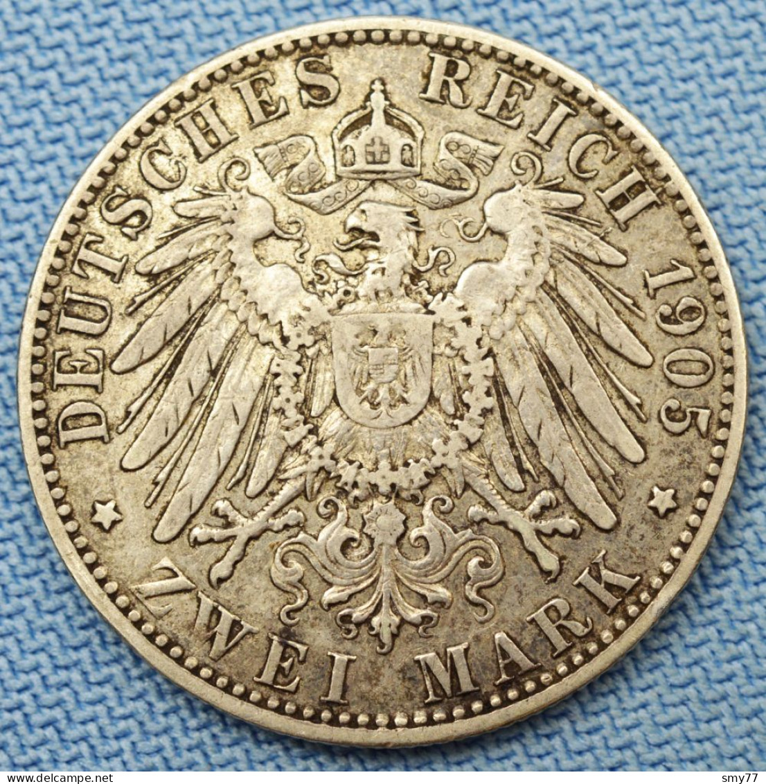 Hamburg / Hambourg • 2 Mark 1905 J   ►Very Rare Keydate◄  Vorzüglich / XF+ / SUP  • Mint.: 204'000 Ex • [24-471] - Andere & Zonder Classificatie