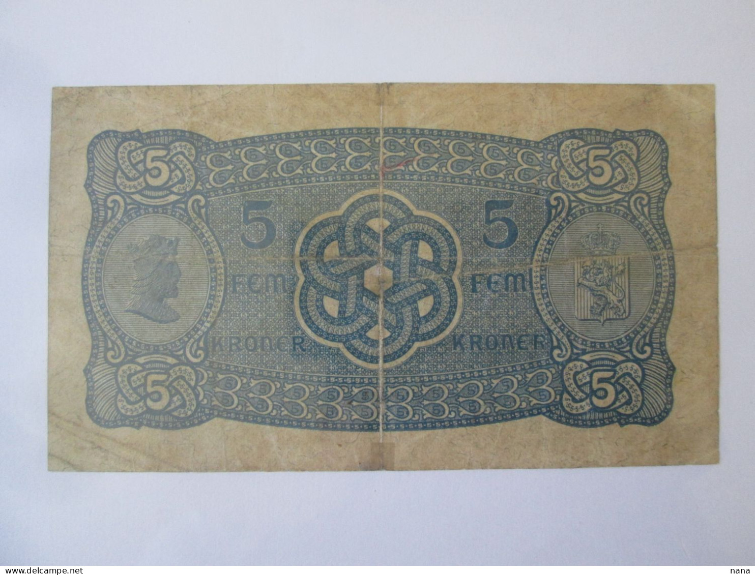 Rare! Norway 5 Kroner 1936,see Pictures - Norvège