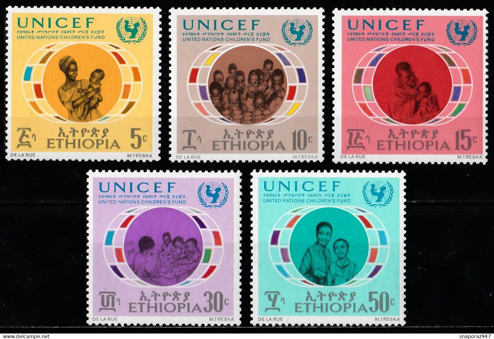 1971 Etiopia UNICEF Set MNH** Tr154 - UNICEF