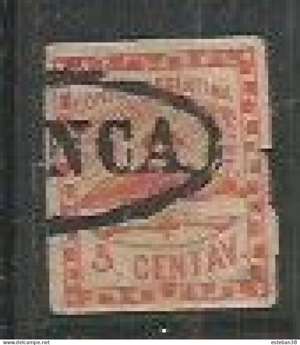 Confederacion 5c Rojo Claro Cifras Chicas - Used Stamps