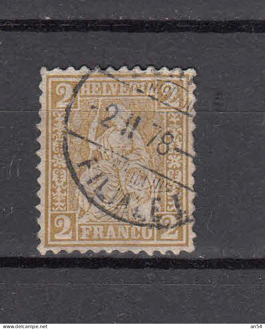 1867   N° 37        OBLITERE             CATALOGUE SBK - Used Stamps