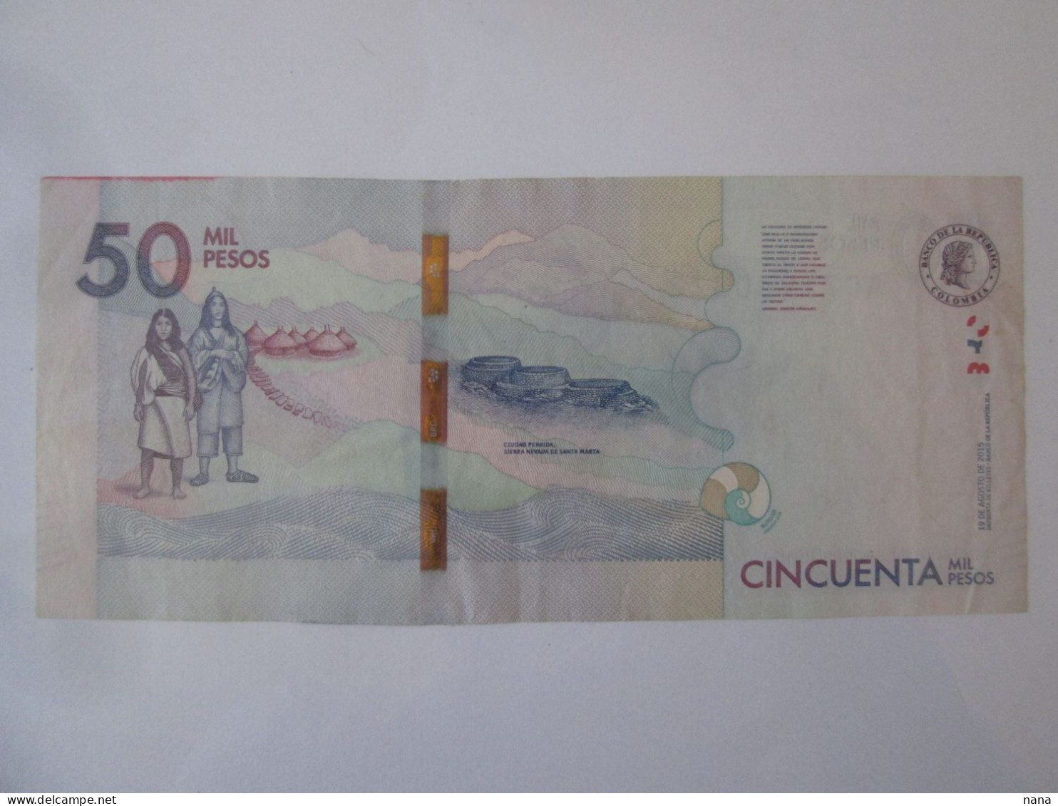 Colombia 50000 Pesos 2015 Banknote Gabriel Garcia Marquez(Nobel Prize 1982),see Pictures - Kolumbien