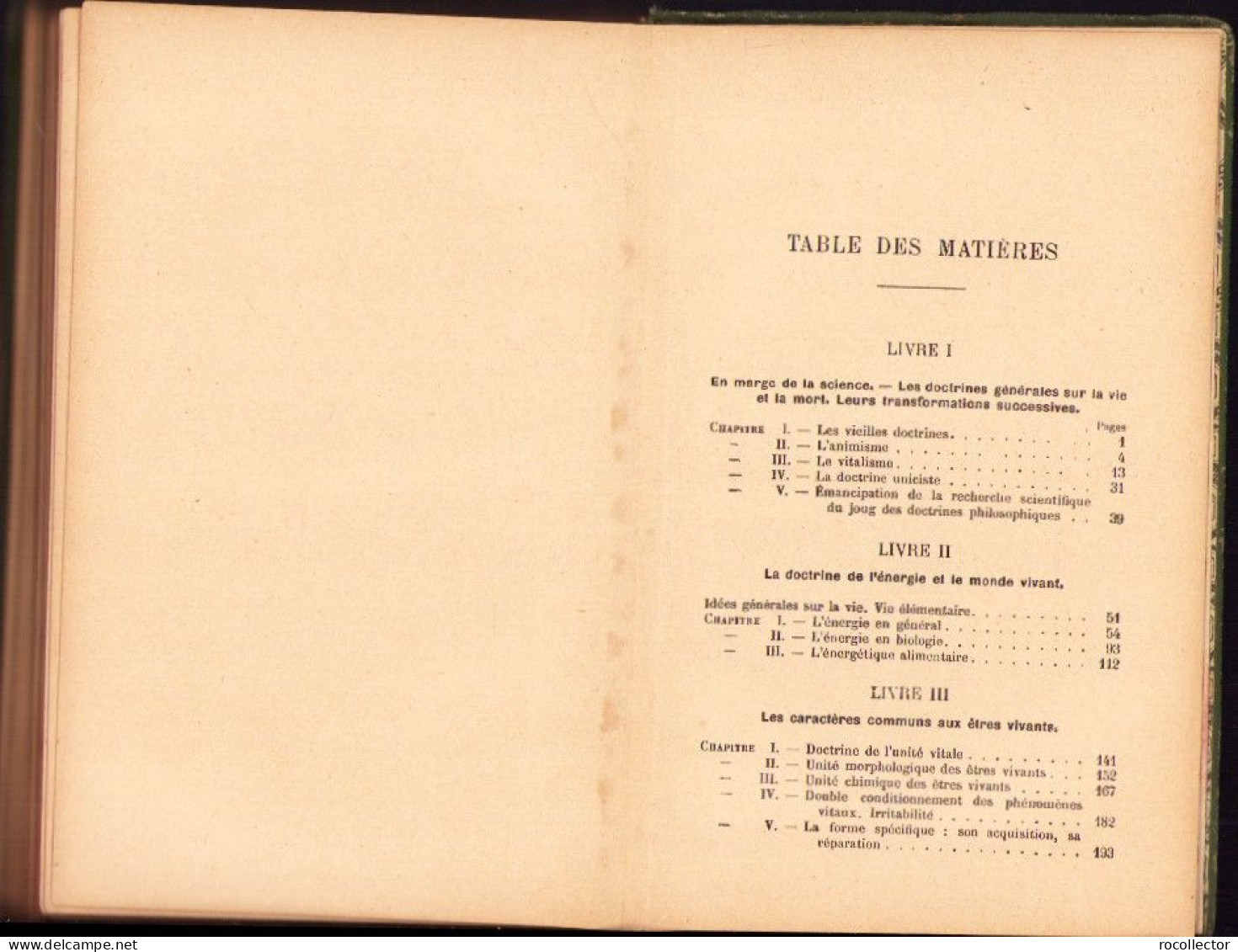 La Vie et la Mort par A. Dastre, 1918, Paris C829