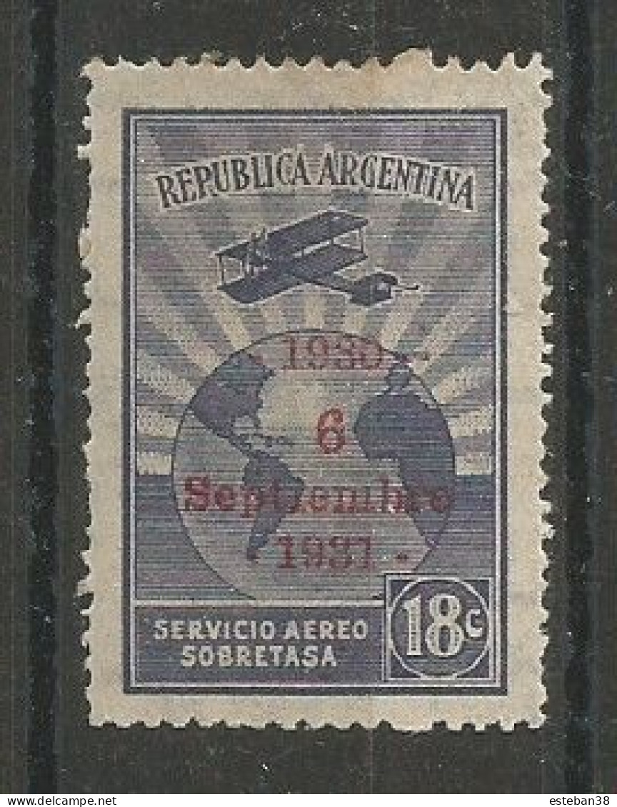 Graf Zeppelin 18c Violeta Gris - Posta Aerea