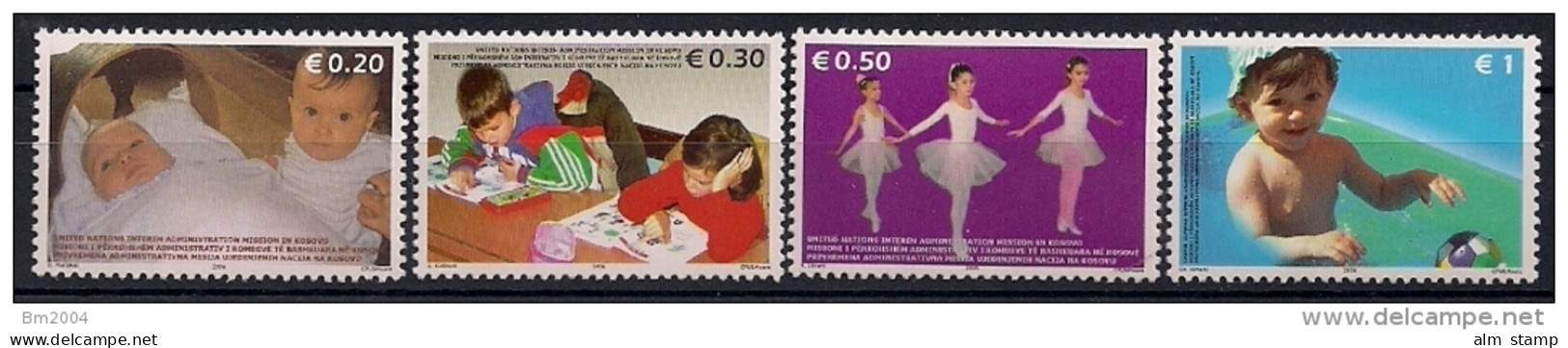 2006 Kosovo   Mi.  50-53y  **MNH   KINDER - Kosovo